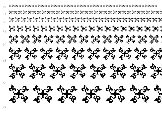 Fondi KPZ font waterfall