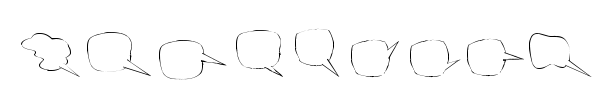 Freaky Comment Balloons LT font