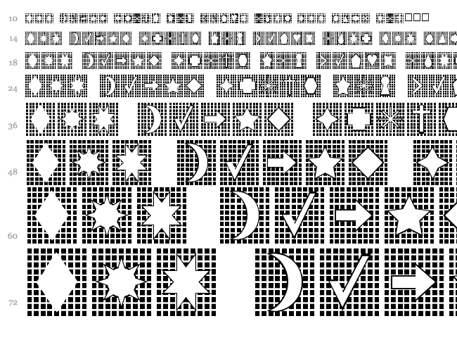 Grids n Things font waterfall