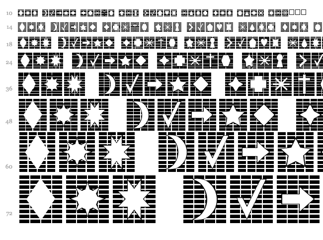 Grids n Things font waterfall