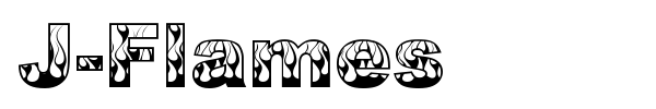 J-Flames font