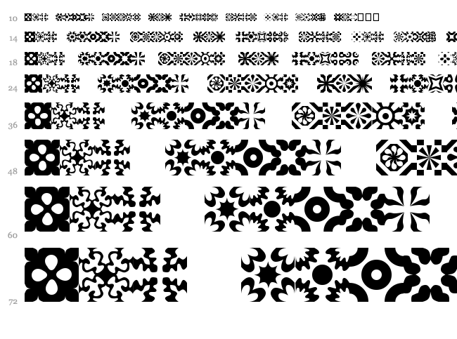 Kitchen Tile font waterfall