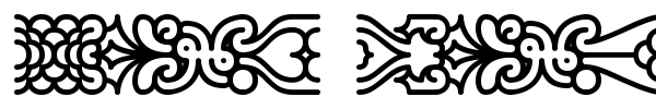 Line Dings BRK font