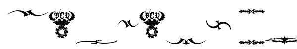 Marquis De Sade Ornaments font