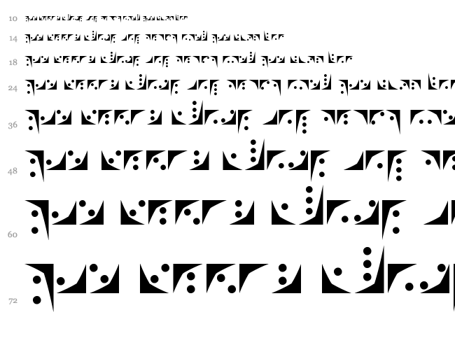 Nox font waterfall