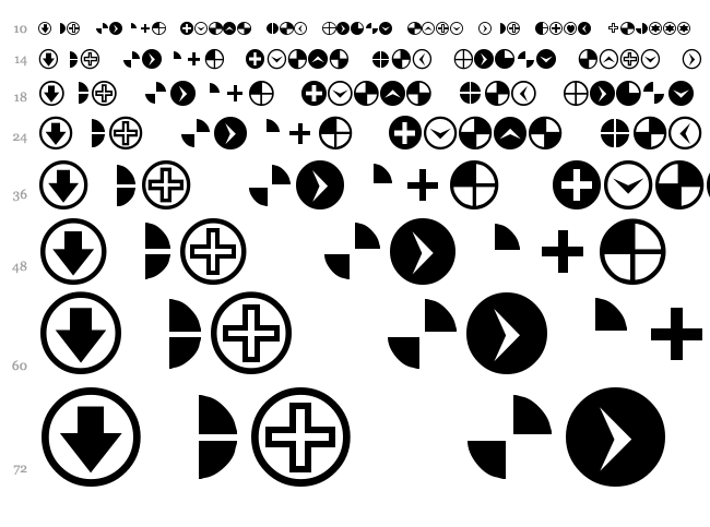 PizzaDude Bullets font waterfall