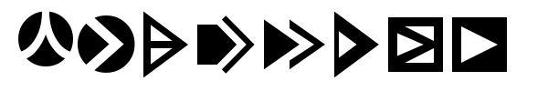 Pointers font