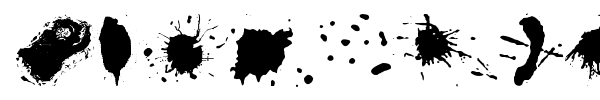 Split Splat Splodge font