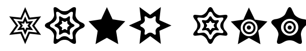 Star Things font preview