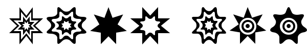Star Things font preview