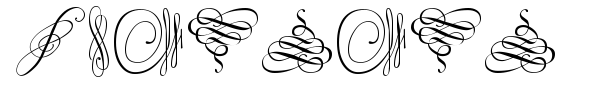 Swinging font
