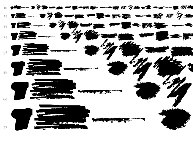 Under font waterfall