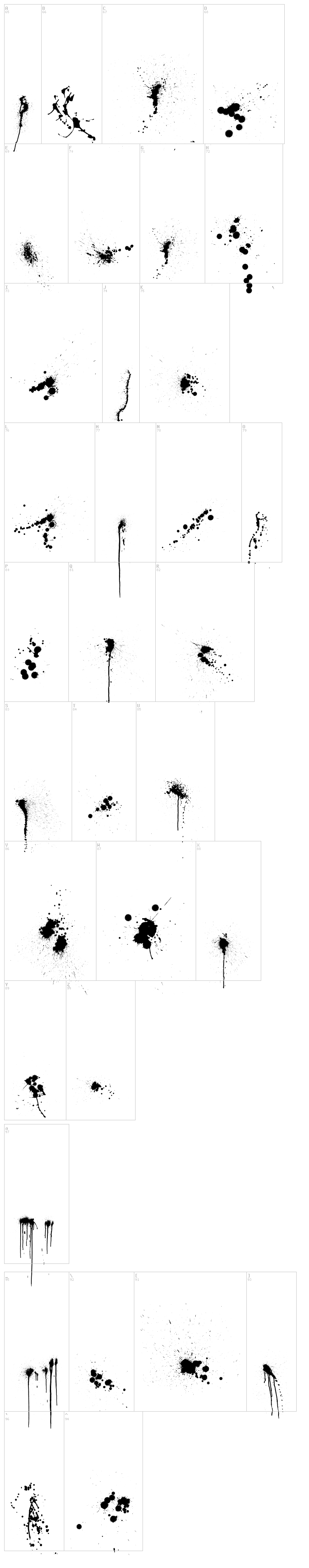WC Rhesus C Bta font map