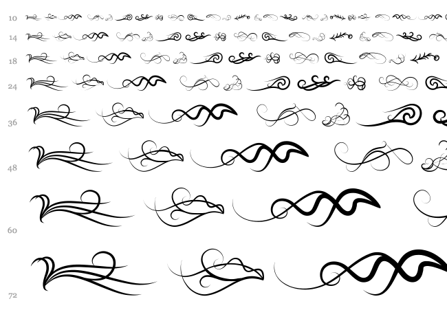 Wind of Change font waterfall