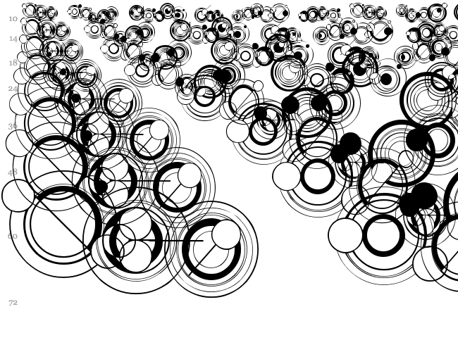 WS Simple Gallifreyan font waterfall