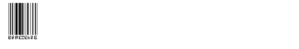 Barcoding font