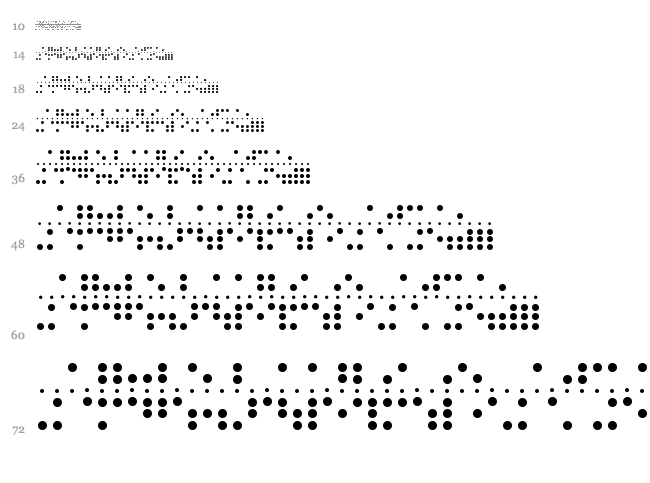 Baudot 5 font waterfall
