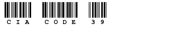 CIA Code 39 font