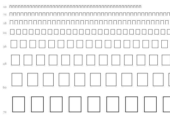 Code 39 Logitogo font waterfall