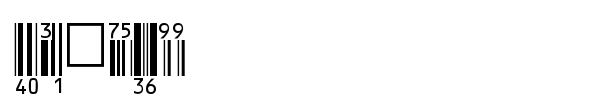 eanbwrp36tt font