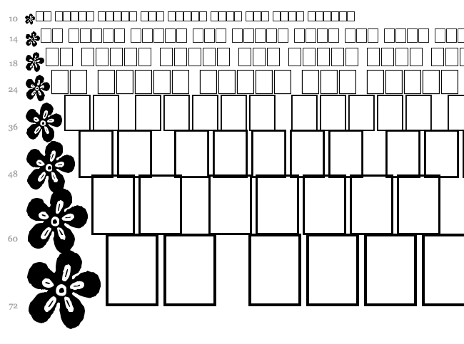 DoodFlow font waterfall