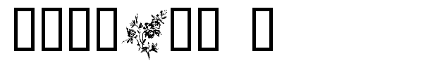 Florals 1 font
