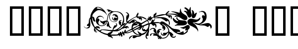 Flower Ornaments font