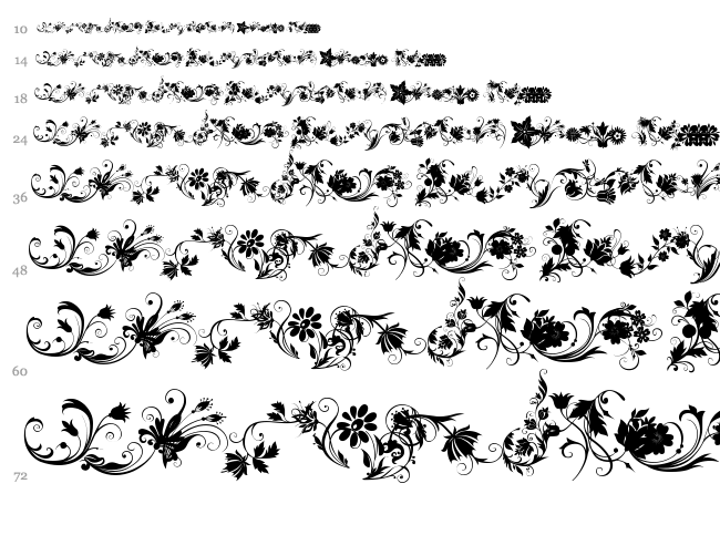 Fotograami Flower font waterfall
