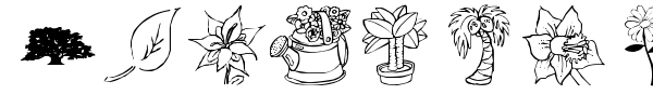 LP Nature font preview