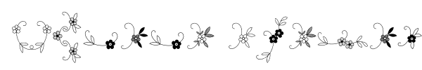 Menina Graciosa Ornaments Two font