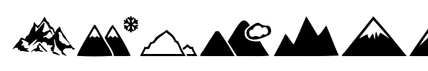 Mountain font