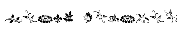 Rough Fleurons font
