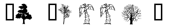 WM Trees 1 font