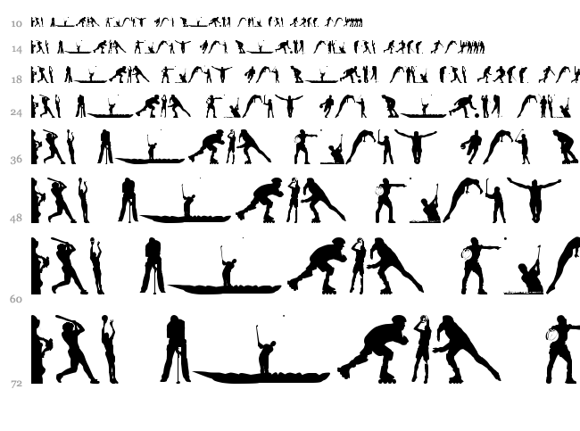 4yeo Sport font waterfall