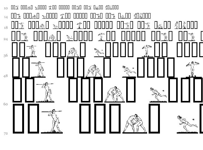 Atleter font waterfall