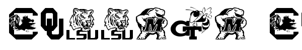 College Collage font