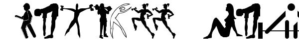 Fitness Silhouettes font