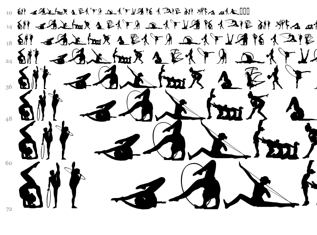 Gimnasia font waterfall