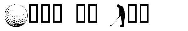 Hole in One font