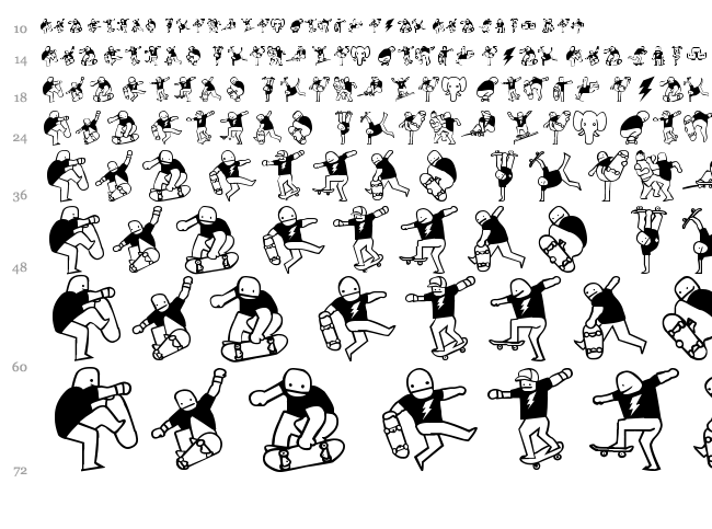 Mike Vallely font waterfall