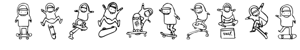 Skatelove font preview
