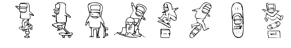 Skatelove font preview