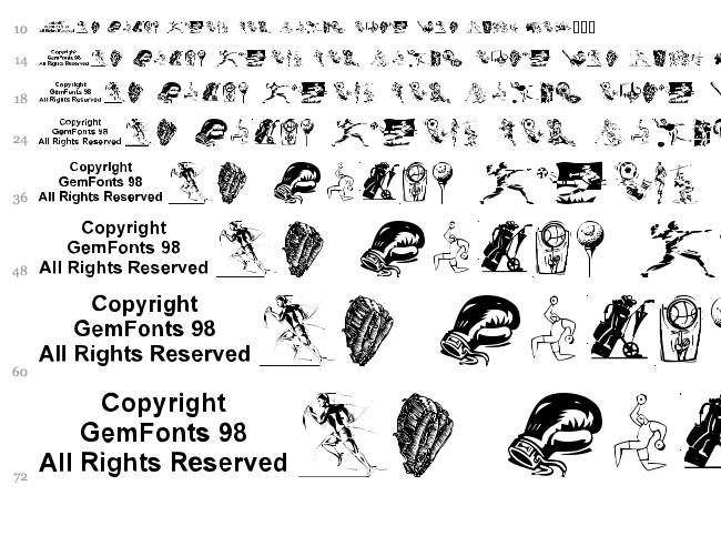 Sportzs font waterfall