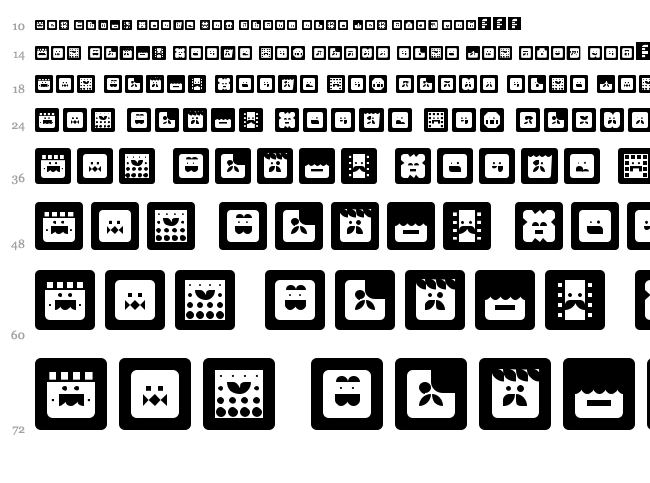 Bloc Face font waterfall
