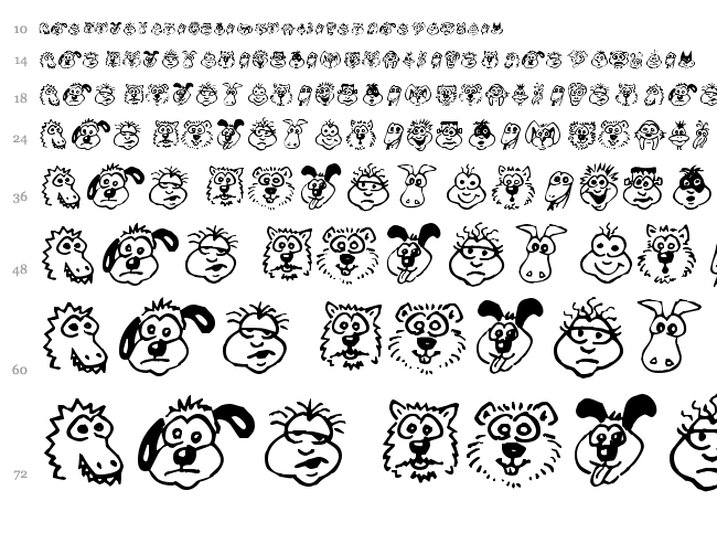 Kims Toons font waterfall
