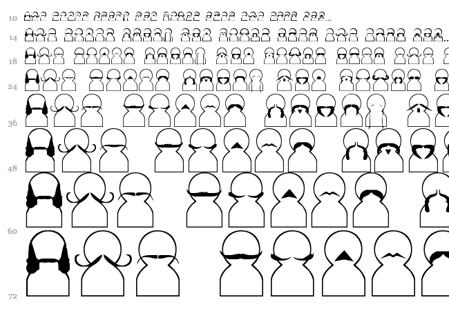 Movember font waterfall