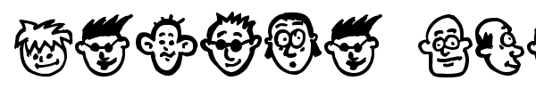 People Freak font preview