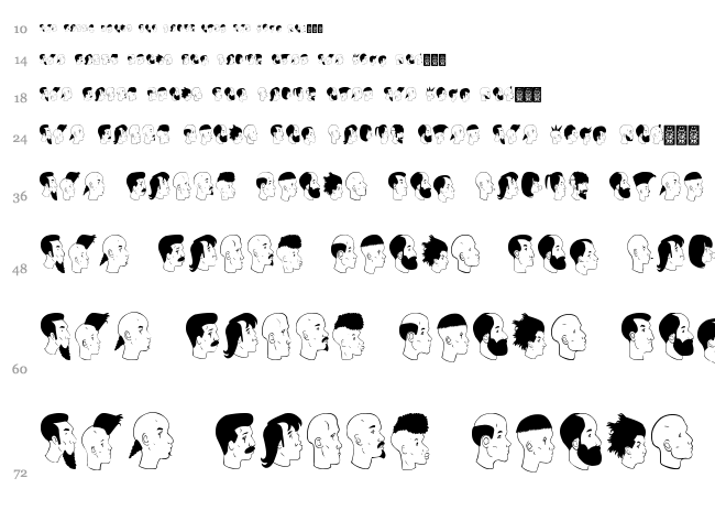 Profilsdco font waterfall