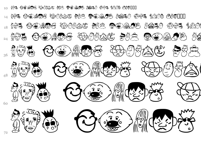 Sakabe People 01 font waterfall