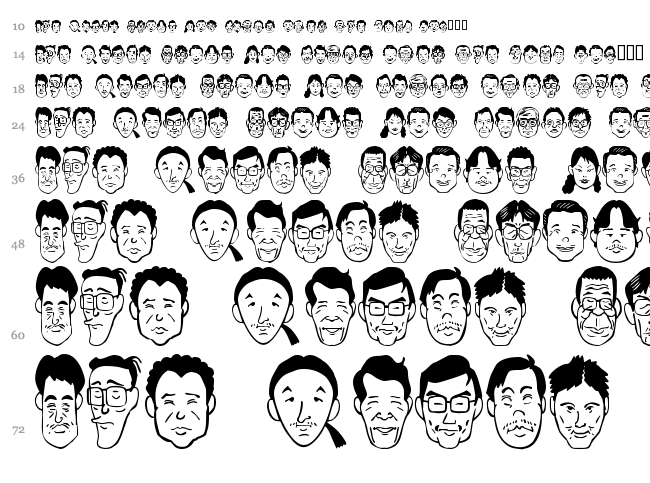 Sakabe People 03 font waterfall